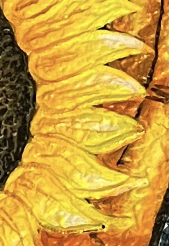 N Ayo Ecuadorian 12" x 16" Girl with Sunflower Acrylic on Canvas Painting 2006 gallery