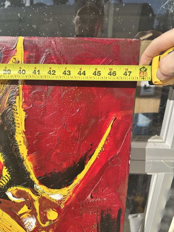 Notorious B.I.G.“biggie” Original Oil On Canvas Pallet Knife Style 5ft X 4ft gallery