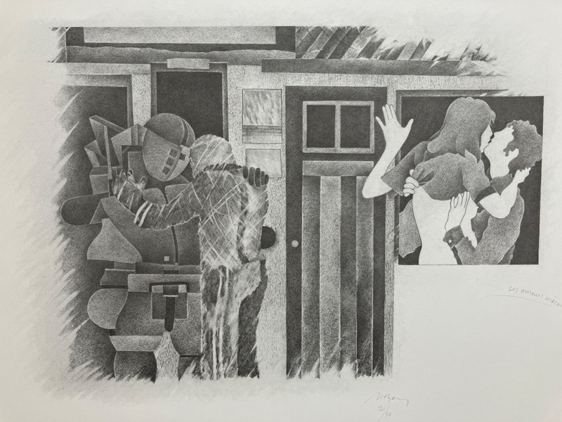 «Les amours mécaniques» Urs Dickerhof 1979, print 40x50cm