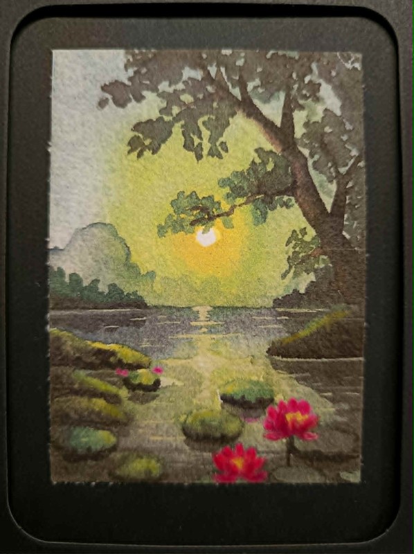 ACEO Limited-Edition Print 2/60 of Original "Silent Reflections". Signed gallery