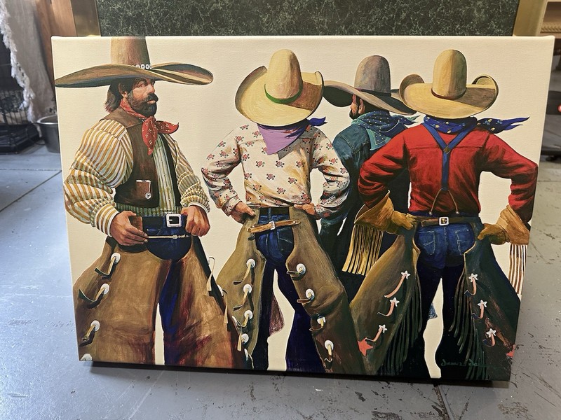 James Darum “chaps” Giclee painting