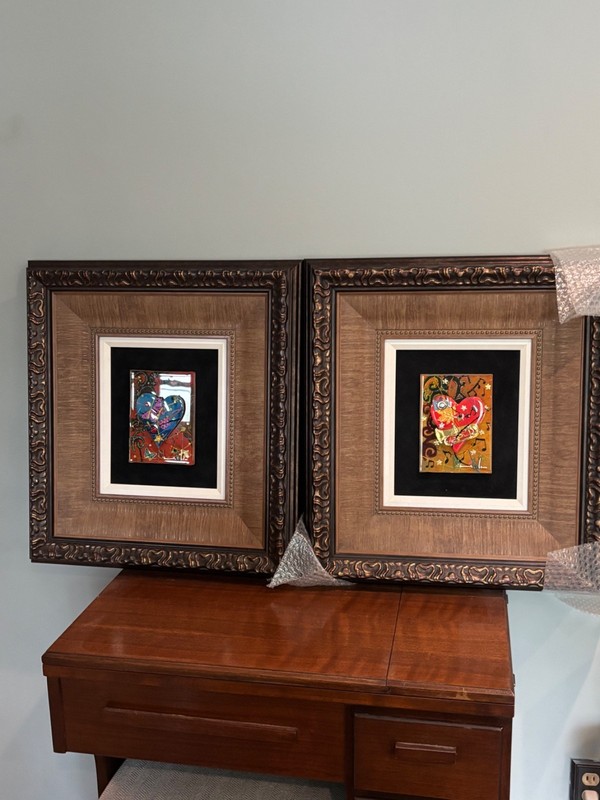 Original Marcus Glenn Mixed Media Resin Paintings – “A Little Love Goes a Long W gallery