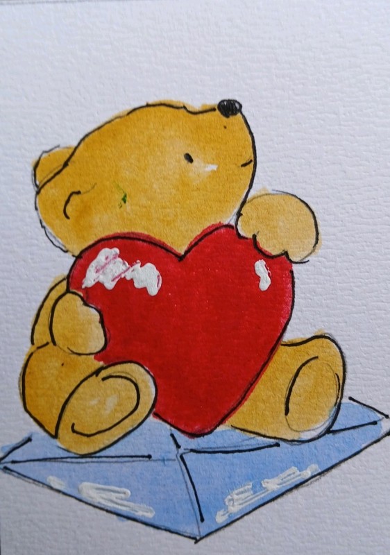 Aceo Mixed Media Art Card