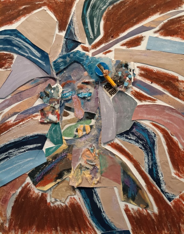 Stupid Teacher by John Sanna – 1 of 1 – 20″ x 16″ – Mixed Media on Canvas