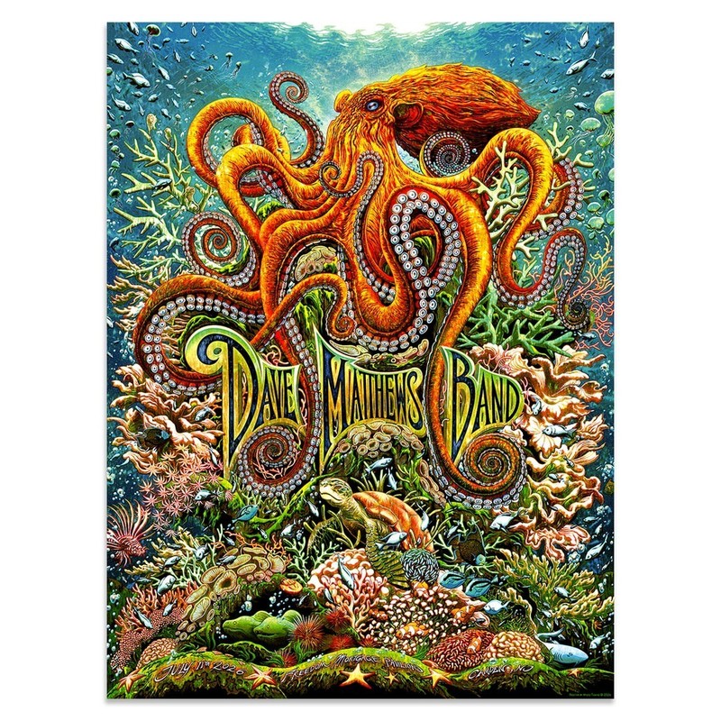 Dave Matthews Band Camden NJ Concert Poster 2026 Freedom Mortgage Pavilion Print