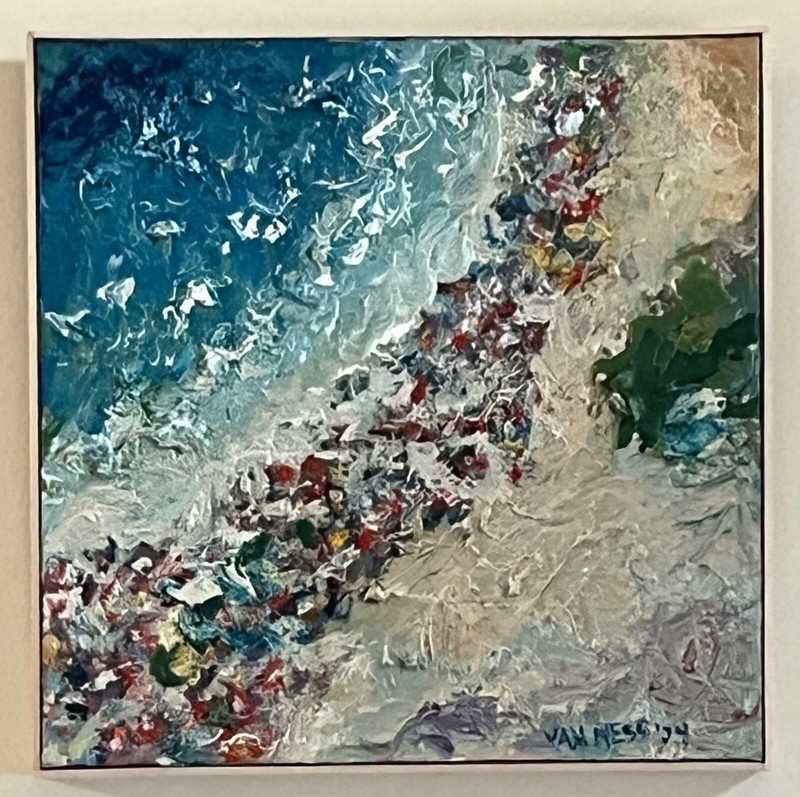 The Inlet, Original Oil Painting, Abstract Arts, by Van Ness