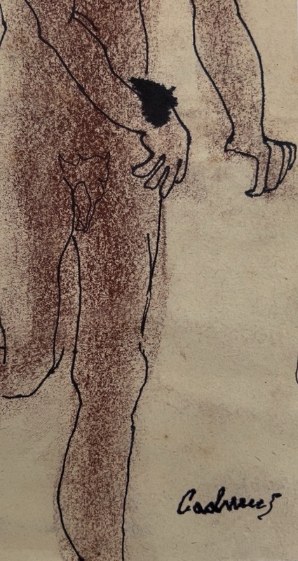 Paul Cadmus, New York City, 1904 - Weston, Jersey, 1999, “Male Model,” 12x6 1/2” gallery