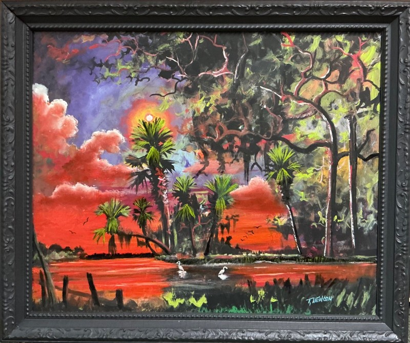 🔥TRACY NEWTON( EVERGLADES SCENE )Son of Florida Highwaymen Sam Newton.