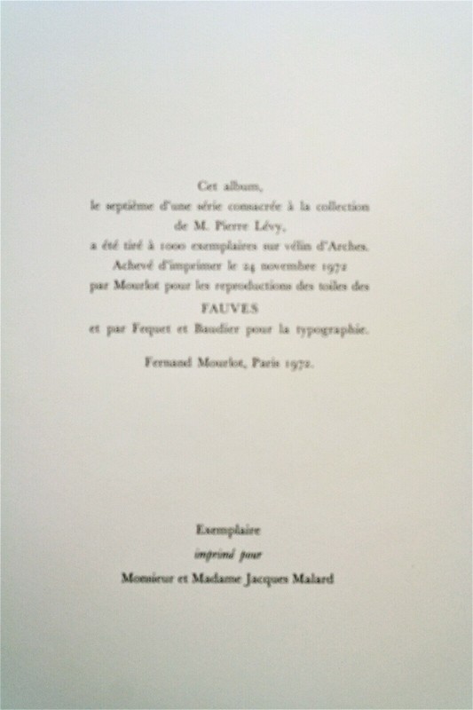 MAURICE MARINOT. “Interior”. Album Fauves P.Levy. pv231 f gallery