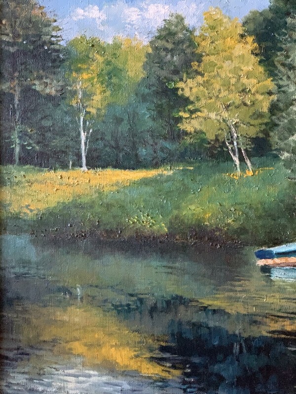 Max Millman Vintage Lake Landscape Scene New York Russian American gallery