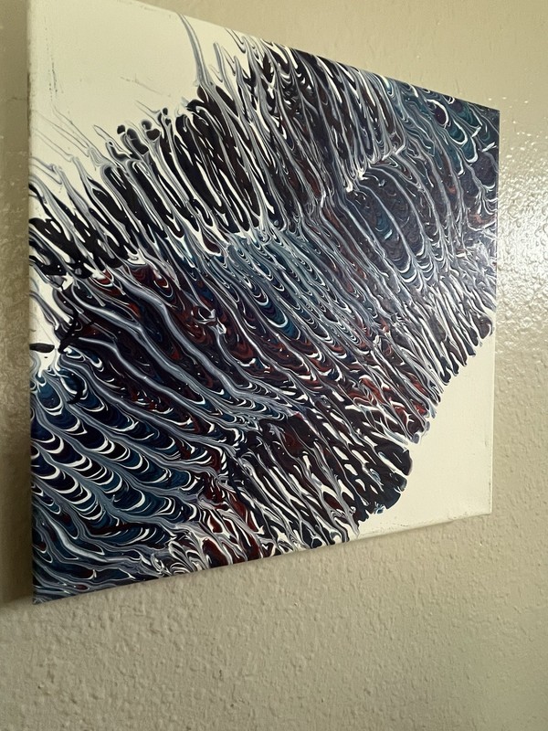 OOAK Abstract Painting on Canvas, Unframed Single Piece Wall Art gallery