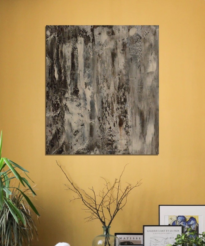 Mark Little original￼ canvas Painting 34”X29” Abstract, POP Art, Modern gallery
