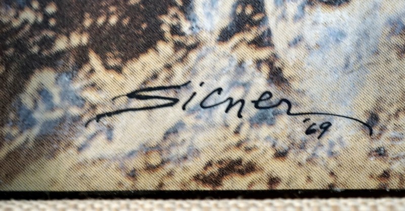 Sicner Nude & the World Signed and Framed Multimedia Collage gallery