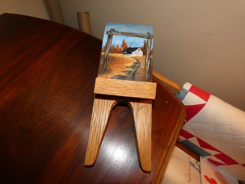 Autumn Farmhouse Oil Painting on Heavy Solid Wood The Parkay Ranch