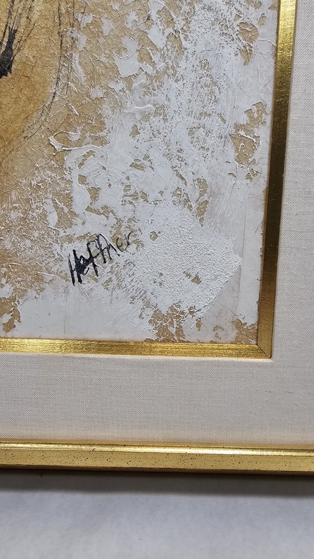 Min Century Heffner Oil On Rice Paper On Canvas Cooper Union gallery