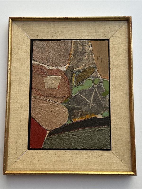 JAMES GRANT PAINTING ABSTRACT EXPRESSIONISM MID CENTURY FAMOUS LISTED VINTAGE