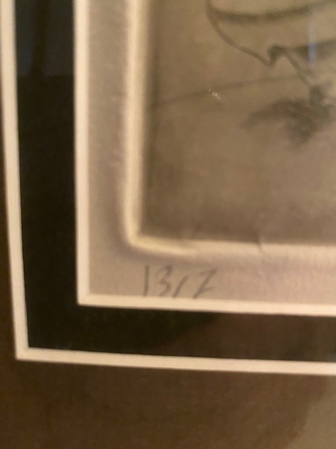 Signed Framed numbered Drawings Dancing Whirling Rumi Sufi Dervish (pencil) gallery