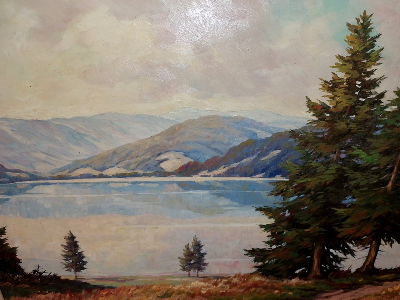Seascape (Titisee?) by Albert Furtwängler (1902-1984)