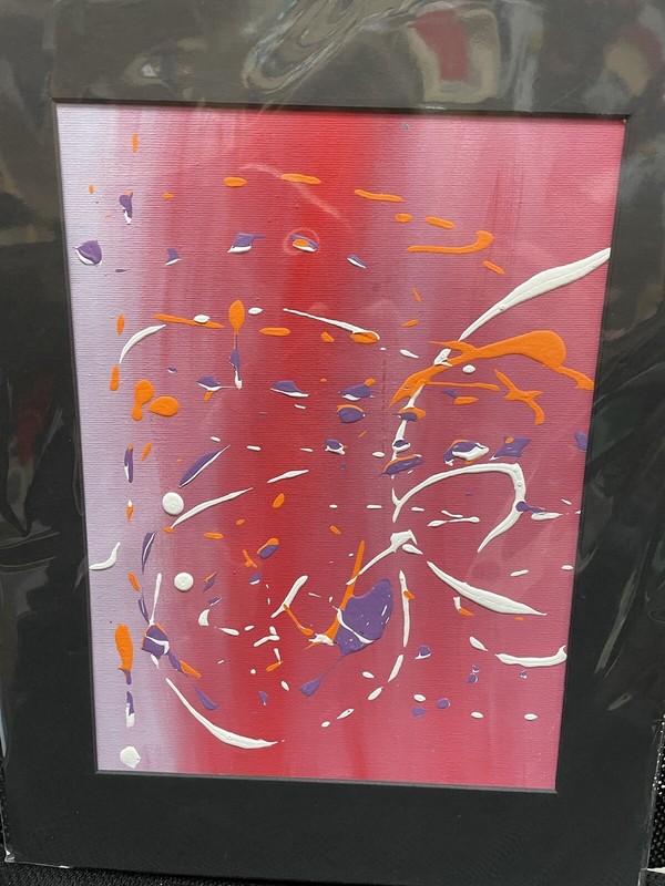 Art Painting – Original hand painted on canvas; Art is 9×12 with a 12×16 Mat