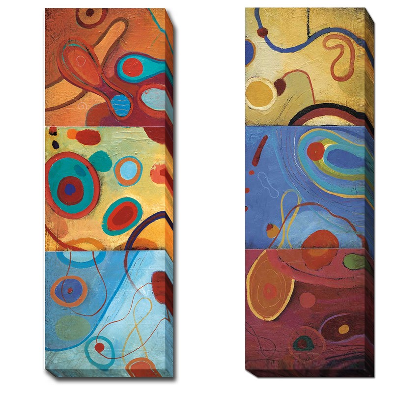 String Theory II & III by Don Li-Leger 2-pc Gallery Wrapped Canvas Giclee Set