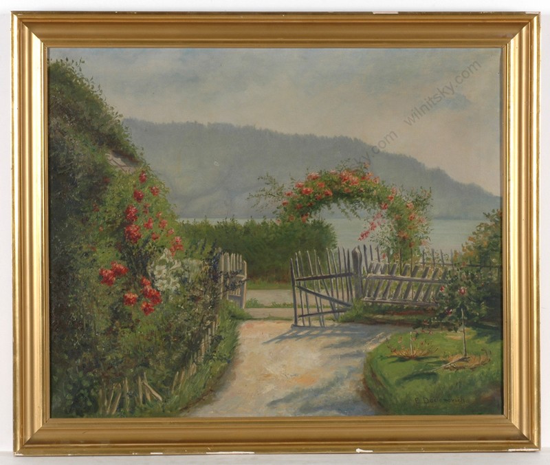 Ella Doctorovich (1862-1947) «Summer in Wachau», oil painting, ca. 1930
