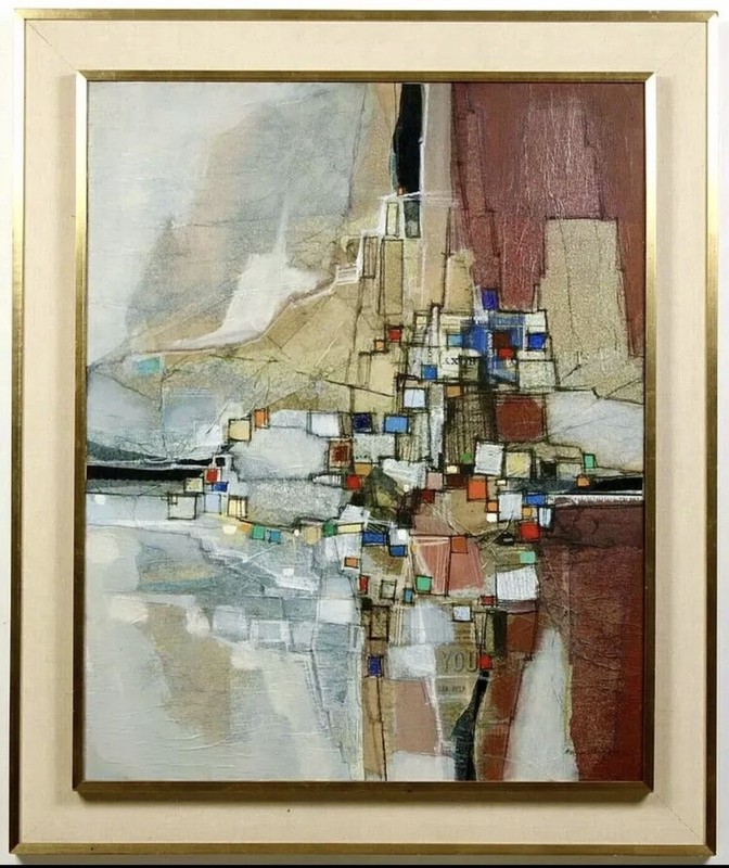 🔥 Swiss Max Günther Mixed Media O/B Signed Titled “Would You” C. 1960 – 15k AHR