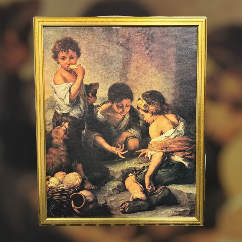 Linen Wall Print – Bartolome Esteban Murillo – Mendicant Boys – MK042