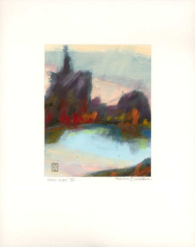 "Earth Scape VII" by Martin E. Waldera. Original oil painting. Signed by artist. gallery