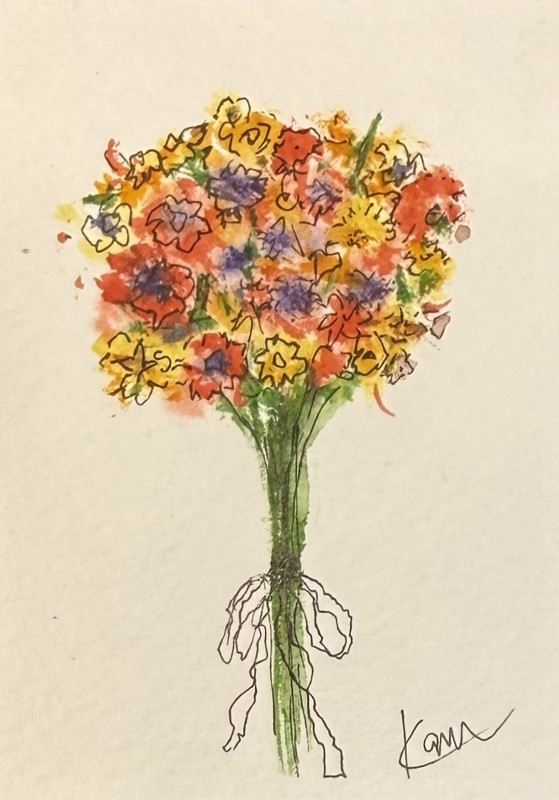 aceo original painting watercolor