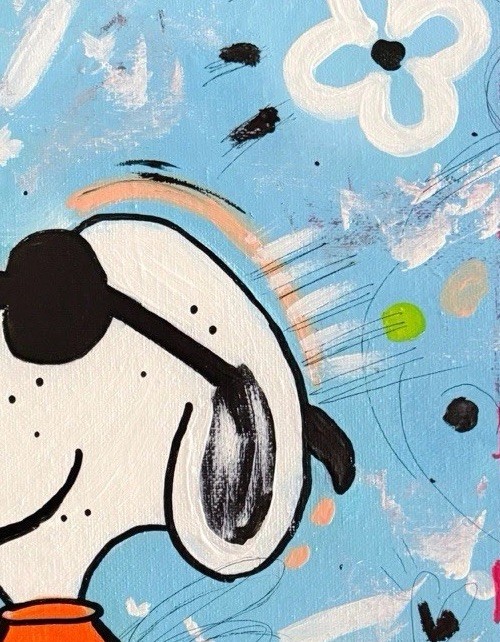 Joe Cool Original Art 11x14 Canvas Handmade Fine Art Modern Vibrant Home Decor gallery