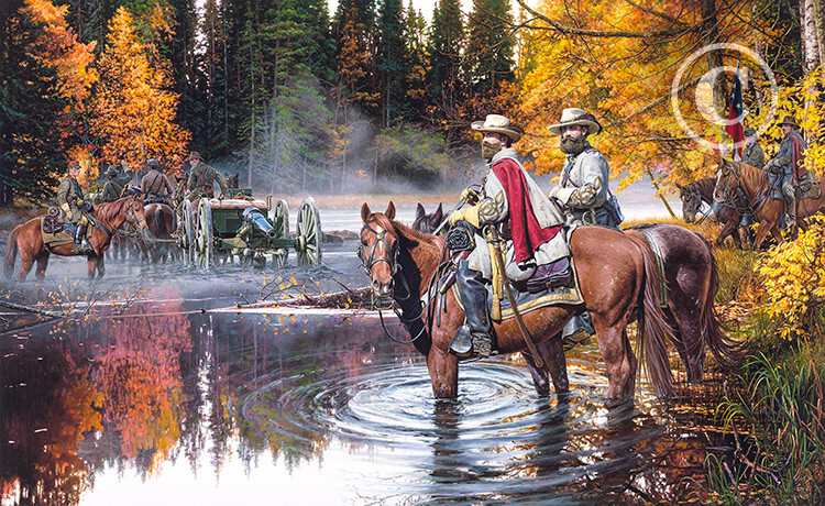 Raid on Chambersburg – By John Paul Strain – A.P. Classic Canvas Giclee – New!