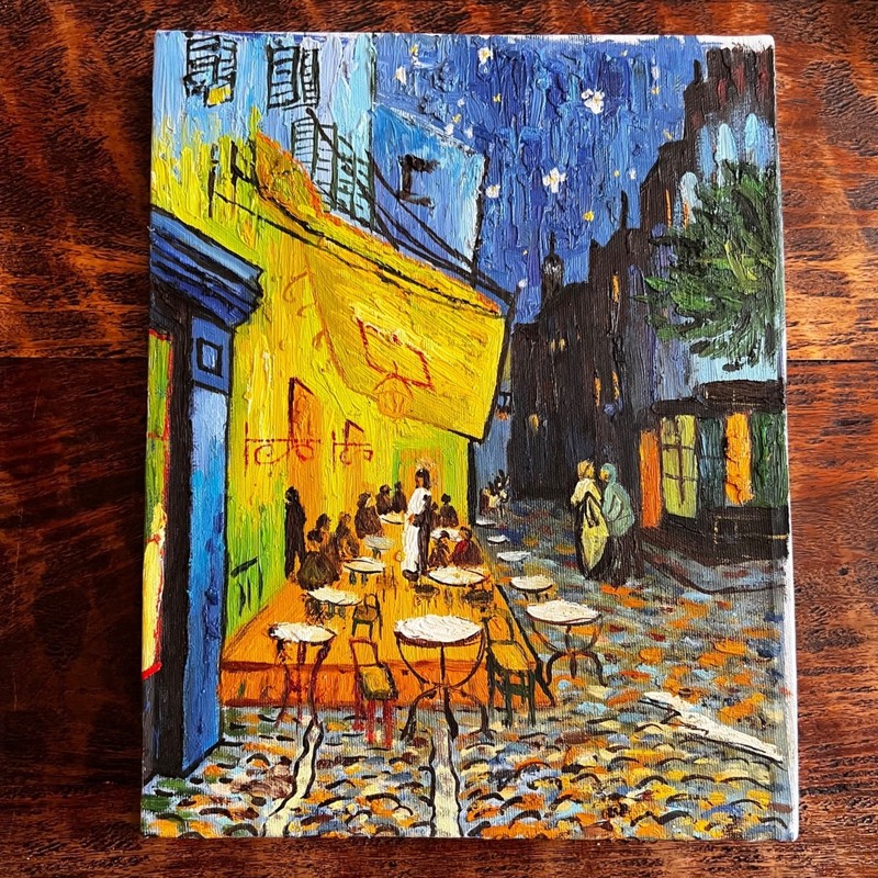 Handpainted Oil Reproduction " Cafe Terrace At Night " gallery