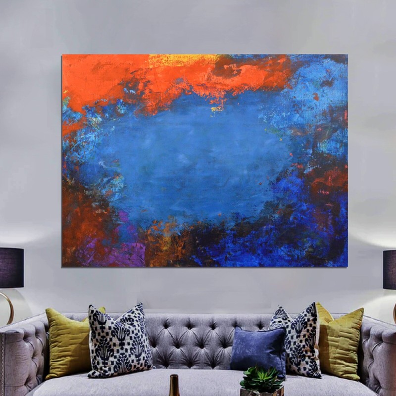 Mark Little original Professional￼ canvas￼ Painting 81” X 62” (6ft 9in)Abstract gallery