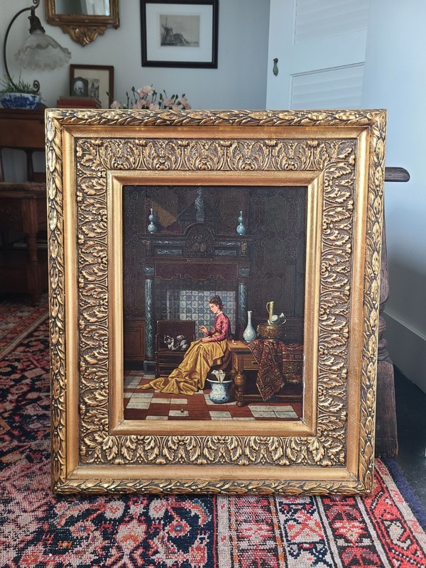Antique Oil Painting in the Manner of Joseph Charles Grips (1825-1920)