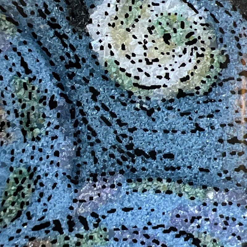 Finely Crushed Gemstone Painting Picture The Starry Night Vincent van Goth gallery