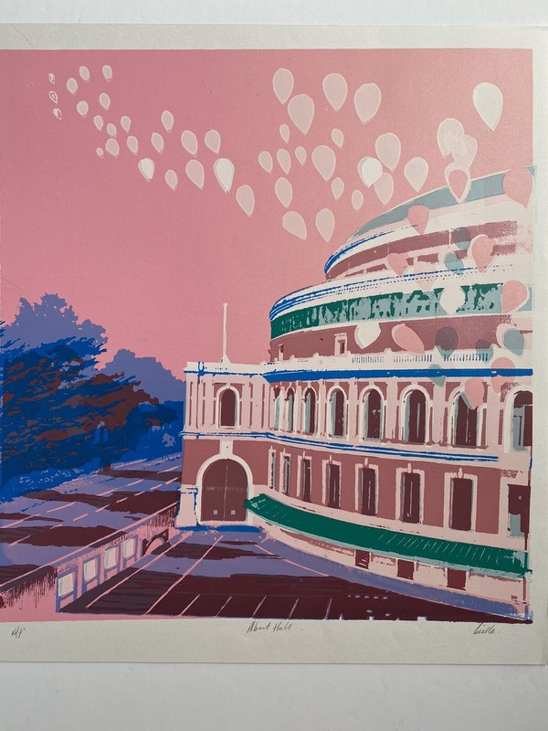 Original Contemporary Serigraph, Famous British Artist Pamela Guille Arca signed