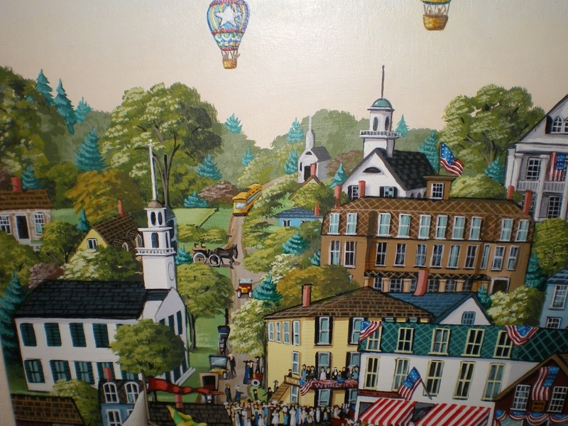 Cissy Buchanan Acrylic Masonite 4th of July Celebration Kennebunk Port Maine gallery