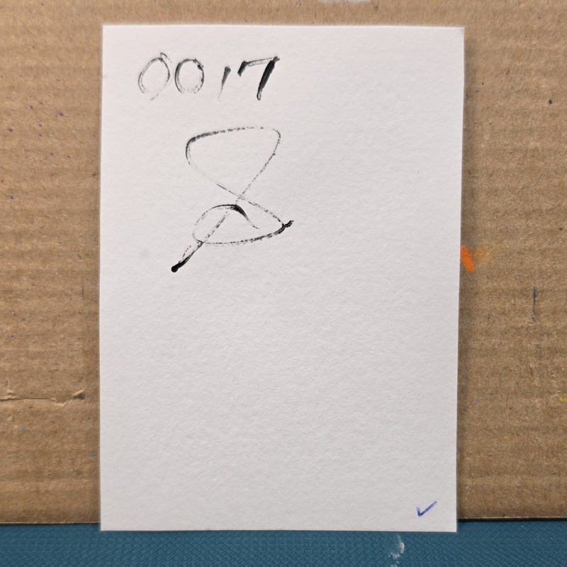 Handmade Mounted Craft Stamp Textured Waves Card Art 0018 Unique Design gallery
