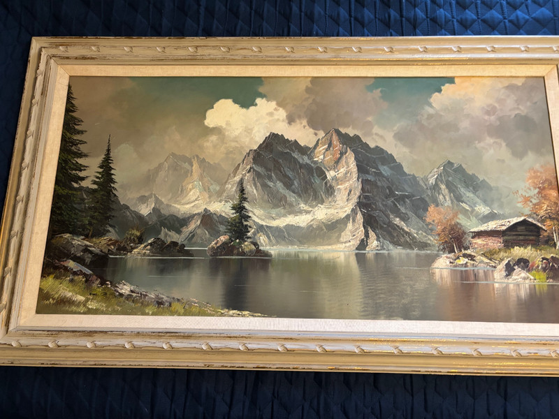 Original Oil Painting Stubai Glacier Austria Artist Not Identified gallery