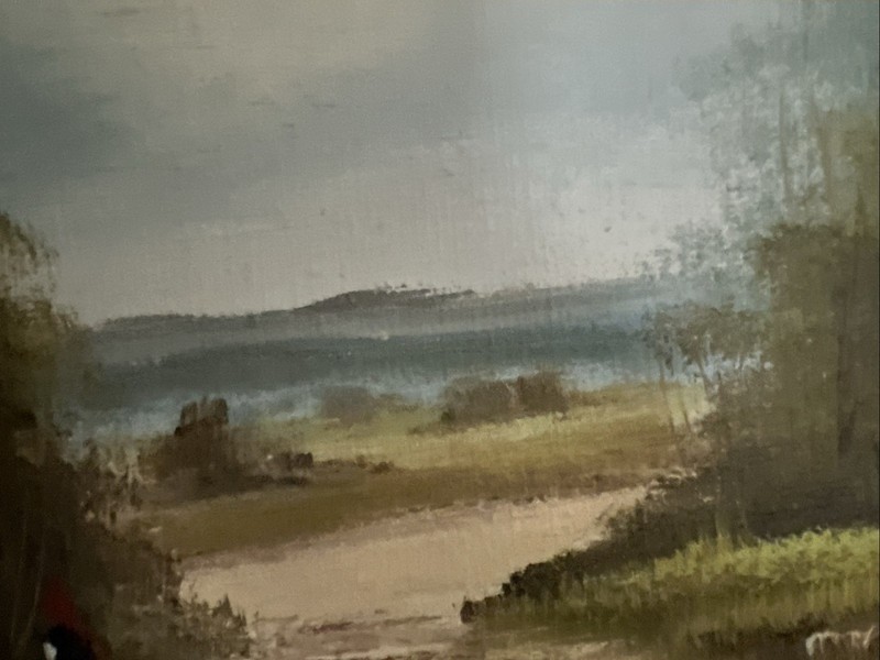 Brenner Oil Painting on Canvas of Pastoral Landscape H3 gallery