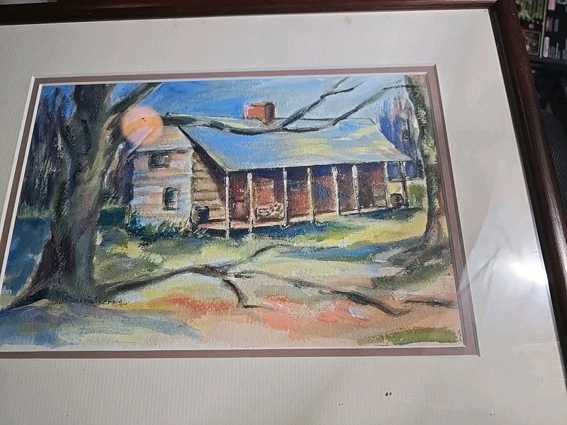 Artist B.J Carruthers 90s Original South Painting Kingsprt Tennessee Own Art