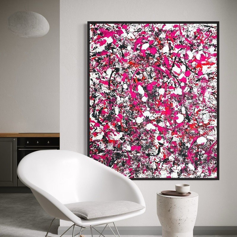 Original Abstract Hand Painted Artwork – Unique, Handmade Paintings 100x80cm