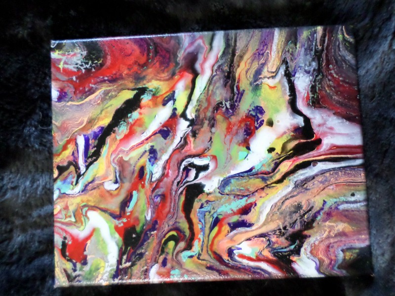 «Tucan Sam» By LMS Acrylic Fluid Art Denver Colorado