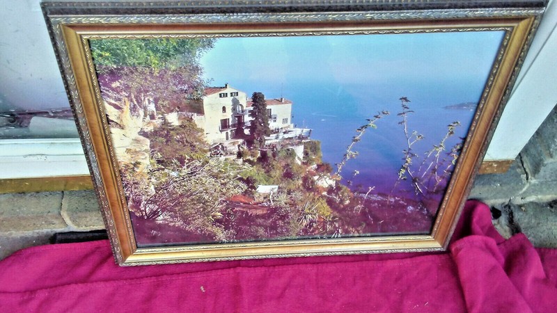 Landscape picture On Cardboard With frame 19″x23″ ATCM 93120 Nice Design Hotel