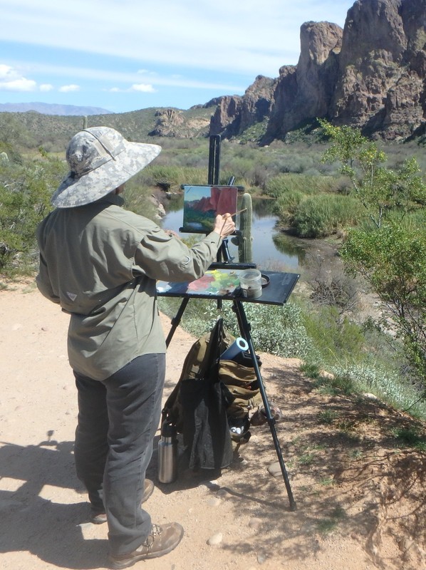 Salt River Morning, Original Oil Painting gallery