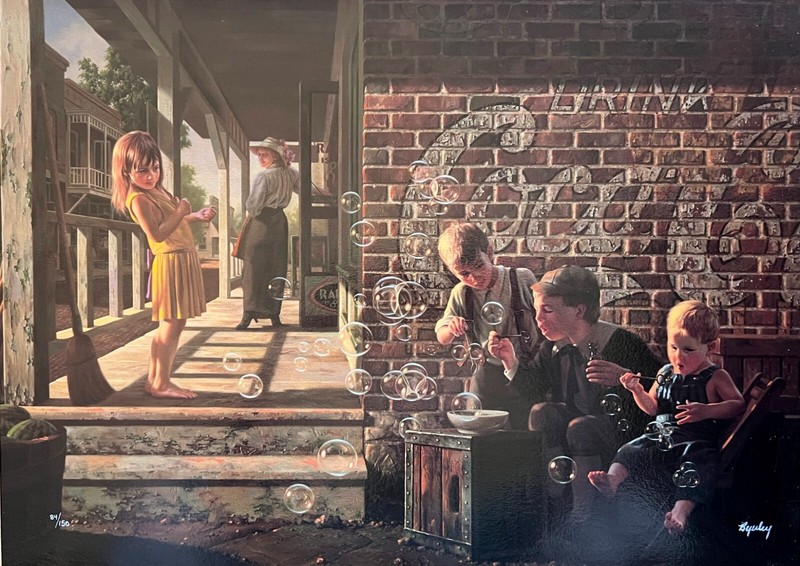 BOB BYERLEY «A FASCINATION» 17″ X 23″ S/N CANVAS w/COA
