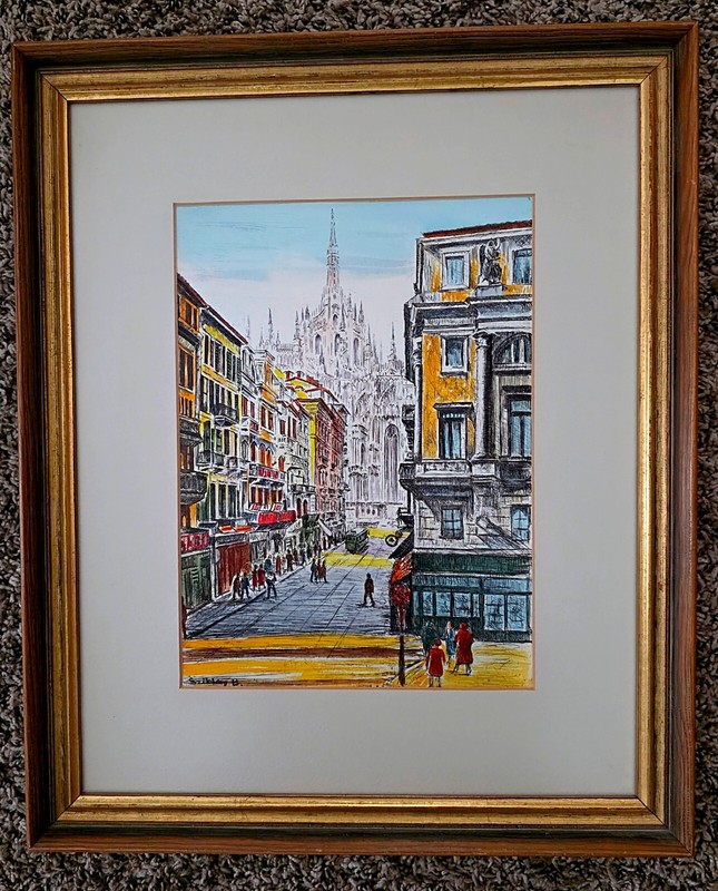 Milan Cathedral … Bela Sziklay Framed Artwork