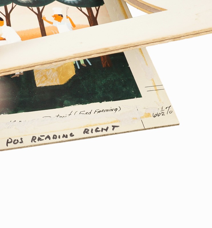 Gouache Advertising Painting Mid Century Watercolor Henry Ford Detroit Vintage gallery