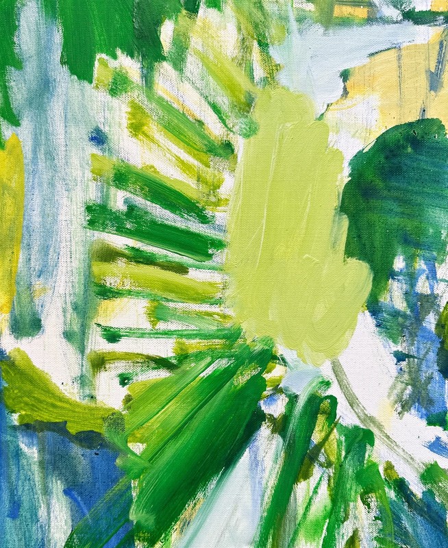 Sigrid Kopfermann, oil on canvas 1998, signed, Düsseldorf, Berlin Informel gallery