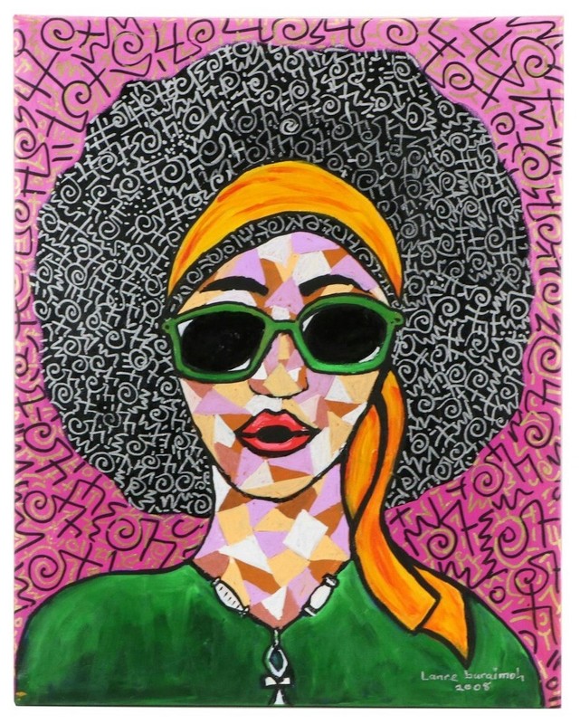 LANRE BURAIMOH Portrait 2008 – African American Art * “Tangled Beauty”